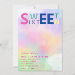 Invitación Diversión de Guay adolescente tipografía moderna d