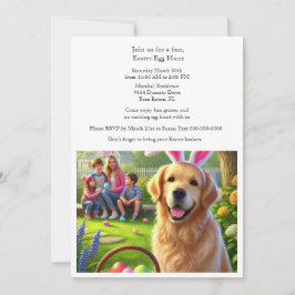 Invitación Diversión de la Fiesta de la Búsqueda de Huevos de