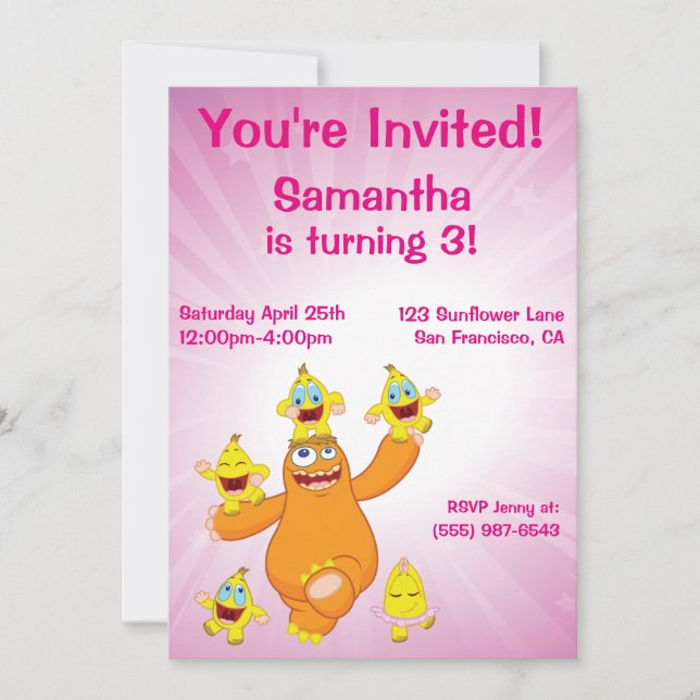 Invitación Diversión de Zingoz y de Zangoz (Anverso)