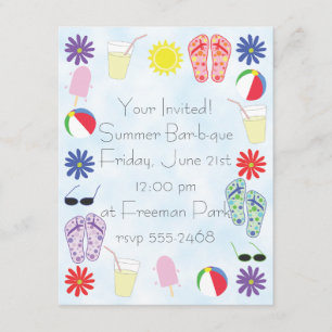 Invitación Diversión del verano
