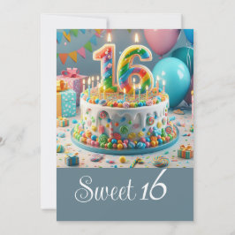 INVITACIÓN DIVERSIÓN DULCE 16 CUMPLEAÑOS, CELEBRACIÓN