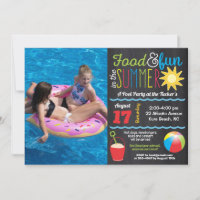 Diversión en el Sol Fiesta de Piscina de Verano Pi
