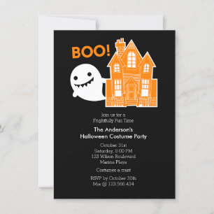 Invitación Diversión fantasma no es tan atemorizante invitaci