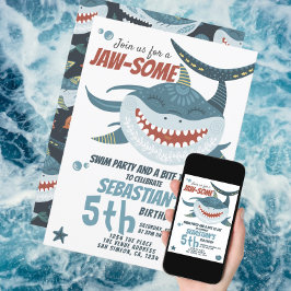 Invitación Diversión feliz partido de cumpleaños personalizad