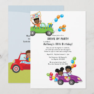 Invitación Diversión Fiesta de Cumpleaños del Niño por el Cam