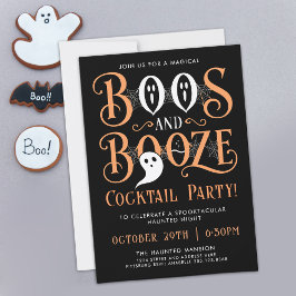 Invitación Diversión gótica de fantasmas y bebidas Halloween 