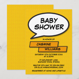Invitación Diversión moderna de baby shower neutral en cuanto