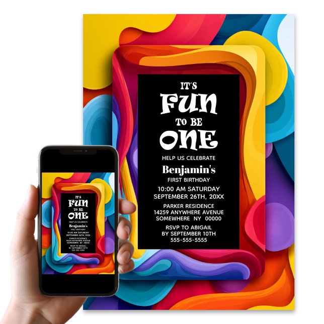 Invitación Diversión para ser una fiesta de cumpleaños número (Subido por el creador)