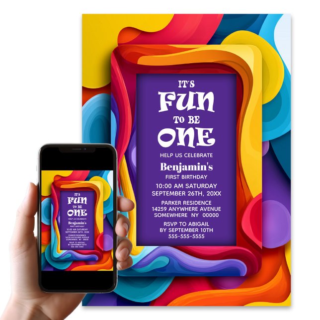 Invitación Diversión para ser una fiesta de cumpleaños número (Subido por el creador)