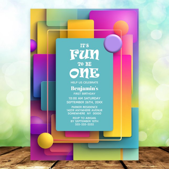Invitación Diversión para ser una fiesta de cumpleaños número (Subido por el creador)