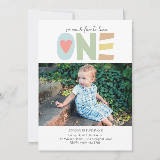 Invitación Diversión para ser uno (Anverso)