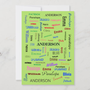 Invitación Diversión personalizada de guión de la nube de pal