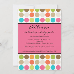 Invitación DIVERSIÓN PINK Baby Shower