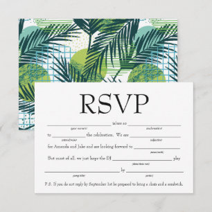 Invitación Diversión Rellene los espacios en blanco RSVP con 