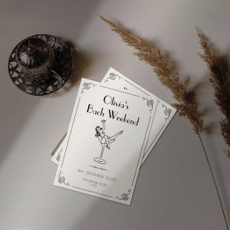 Invitación Diversión retro y Whimsy | Bachelorette Única