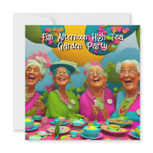 Diversión Señoras Tarde Té Alto Jardín Fiesta 6