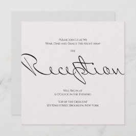 Invitación Diversión tipográfica mínima pero boda formal