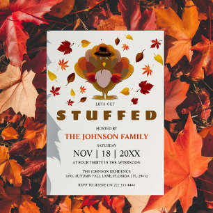 Invitación Diversión   Vamos a Atracarnos   Día de Acción de 