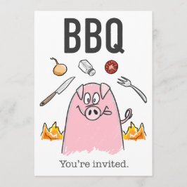 Invitación divertida a BBQ