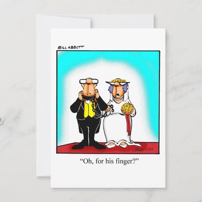 Invitación divertida a ducha de novia (Anverso)