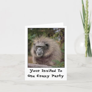 Invitación divertida a fiesta de monos