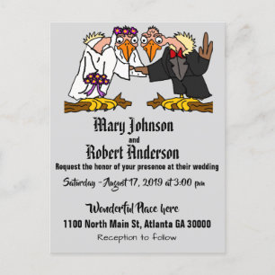 Invitación divertida a la boda de novias y novias