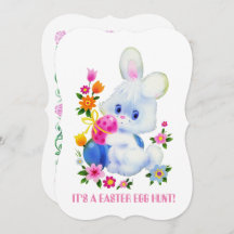 Invitación divertida a la caza de huevos de Pascua
