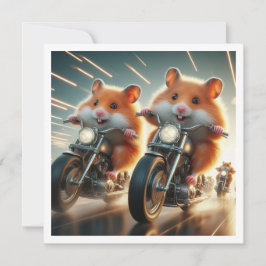 Invitación divertida a la cena en Hamster, Hamster