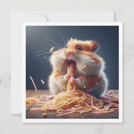 Invitación divertida a la cena en Hamster, Hamster