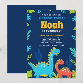 Invitación divertida a la fiesta de cumpleaños de 
