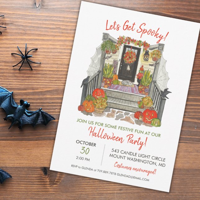 Invitación divertida a la fiesta de Halloween (Subido por el creador)