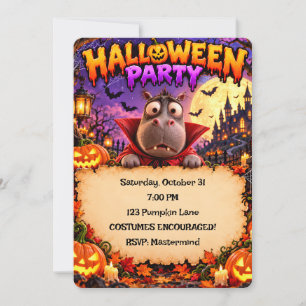 Invitación divertida a la fiesta de Halloween del