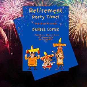 Invitación divertida a la fiesta de jubilación