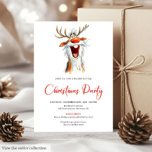 Invitación divertida a la fiesta de Navidad con có