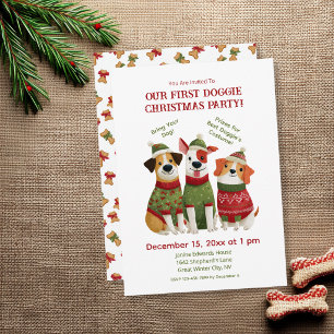 Invitación divertida a la fiesta de Navidad para p