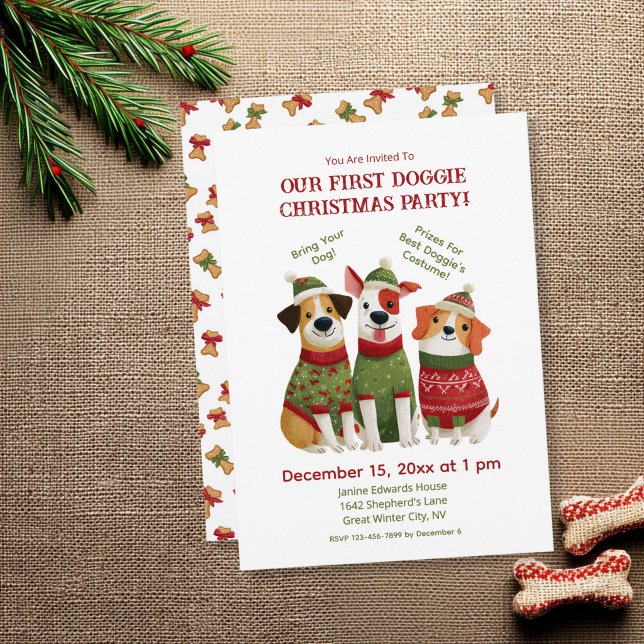 Invitación divertida a la fiesta de Navidad para p (Subido por el creador)