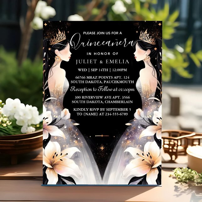 Invitación Divertida alegría Lily Twin Doble articulación Qui (Subido por el creador)