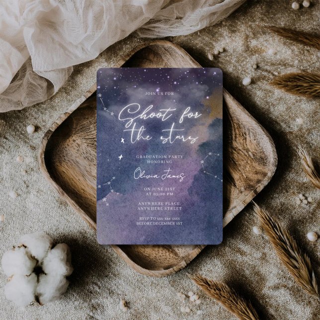 Invitación Divertida, Apunta a las estrellas fiesta de gradua (Subido por el creador)