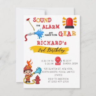 Invitación Divertida Aventura de Cumpleaños con Camión de Bom
