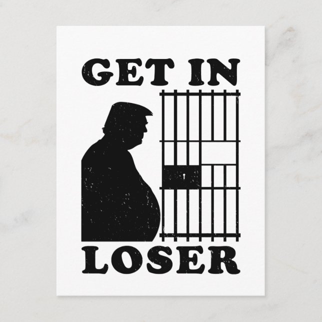 Invitación divertida contra Trump Felon en prisión (Anverso)