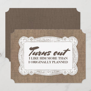 Invitación Divertida dama de honor y empleada de honor