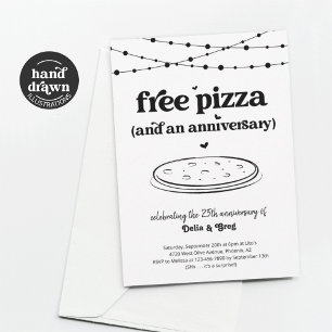 Invitación divertida de aniversario de fiesta con 