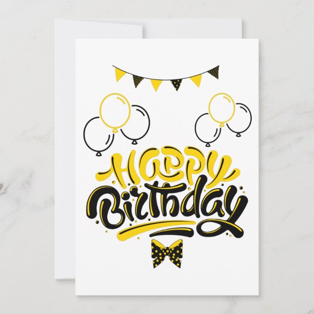 Invitación Divertida de Cumpleaños (Anverso)