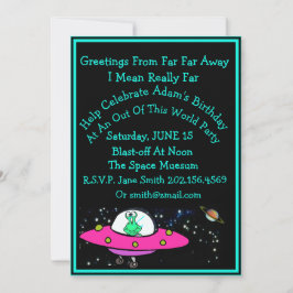 Invitación divertida de cumpleaños para extranjero