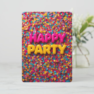 Invitación divertida de cumpleaños para niños con