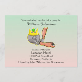 Invitación divertida de despedida de soltero con b