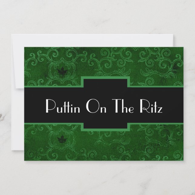 Invitación divertida de fiesta (Anverso)