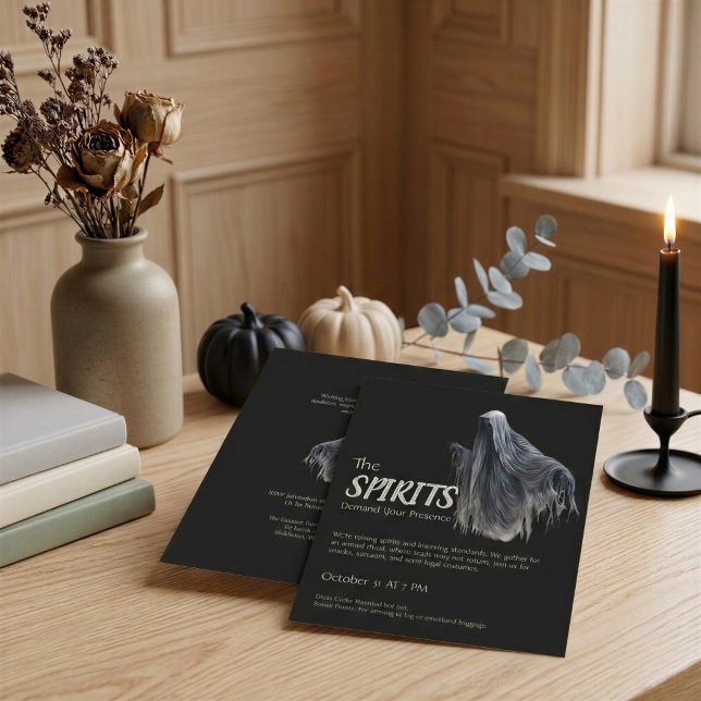 Invitación divertida de Halloween de fantasma pers (Subido por el creador)