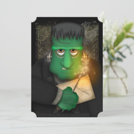 Invitación divertida de la fiesta de Frankenstein