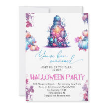 Invitación divertida de la fiesta de Halloween en